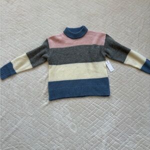 Ces Femme Color Block Turtleneck Sweater